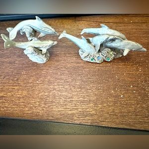 1990 masterworks fine pewter dolphins 🐬